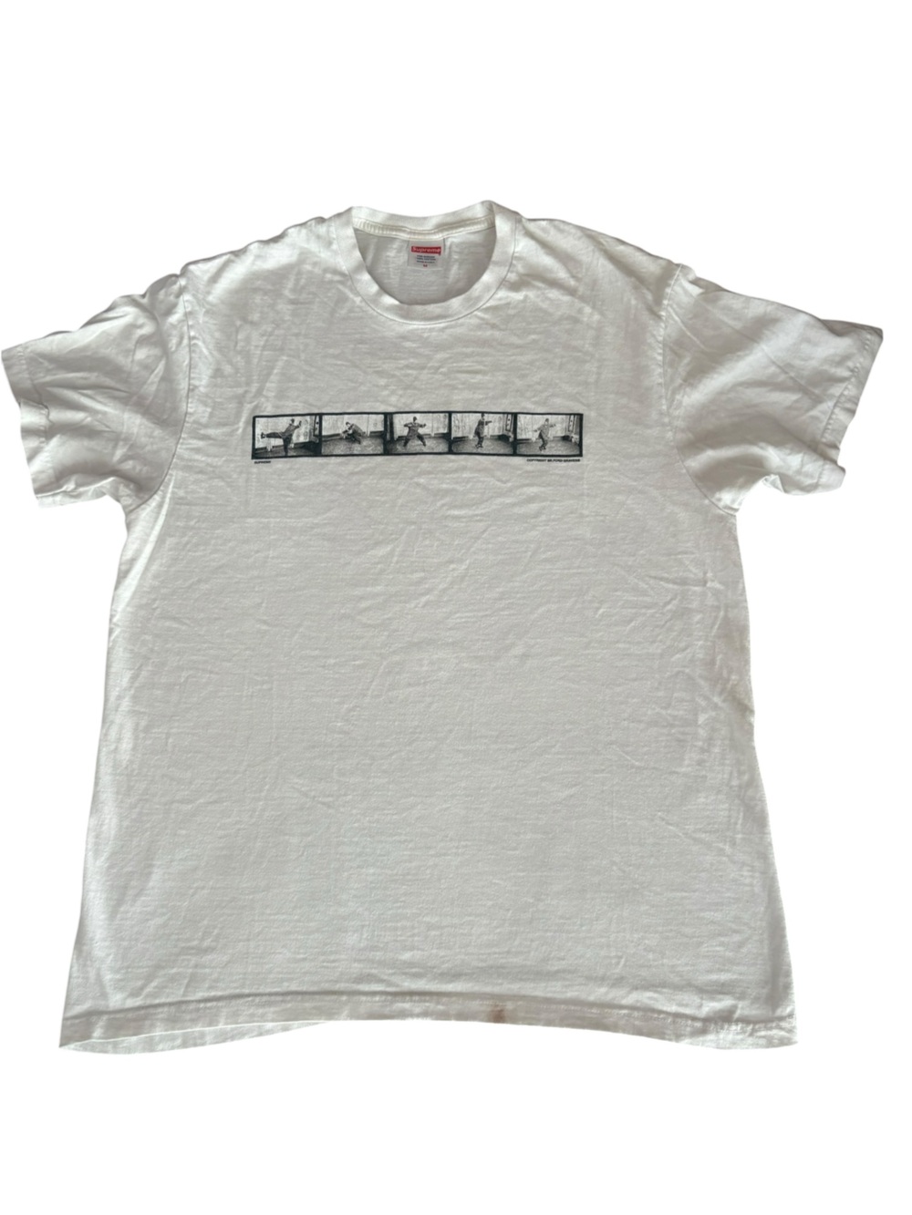 Supreme Milford Graves Tee White Pre Shrunk Cotton Mens Medium.